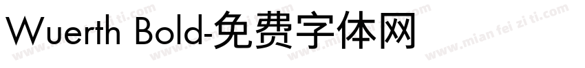 Wuerth Bold字体转换